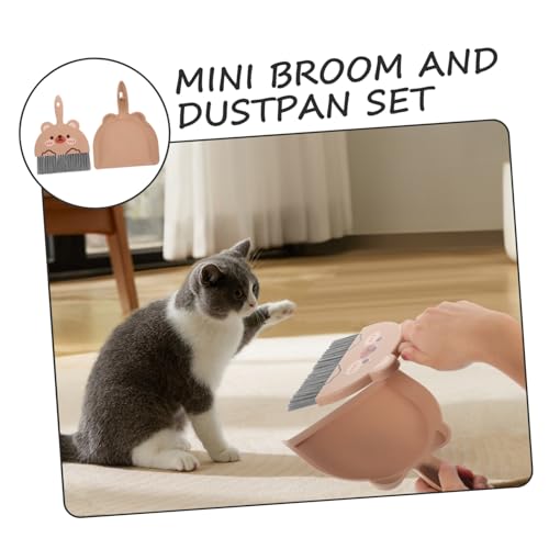 LRXIYODE Mini Kehrschaufel und Besen Set Kleine Bürsten für Tischreinigung Effektive Schmutz Tierhaarbeseitigung Leichtes Verschleißfestes Material für Auto Büro und Haushalt – Bild 4