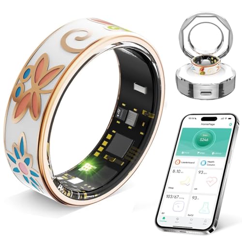DSHKISK Smart Ring for Women & Men, Fitness Tracker with