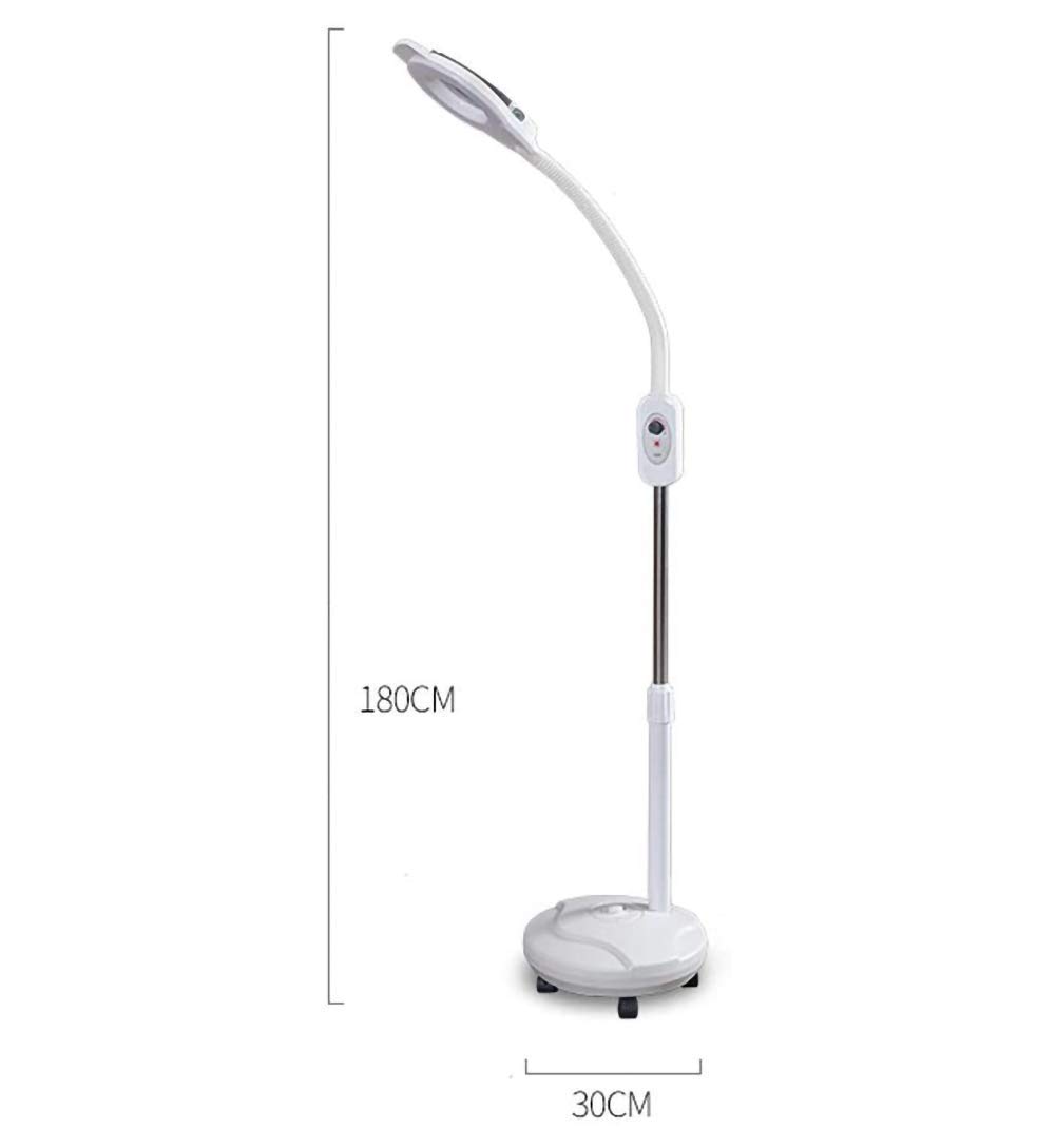 18X Lampa Salonowa Kosmetyczna Do Tatuażu Zimne Światło Ledowe Szkło Powiększające Brwi Rzęsy Paznokcie Trądzik Chirurgia Bezcieniowa Lampa Podłogowa Składana R