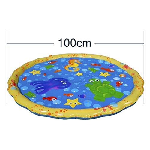 MKKYDFDJ Spritzschutz, Wasserspielmatte, 100 cm, Gartenspiele, Kinder-Spielmatte, PVC-Material, Sommer-Polsterung… – Bild 3