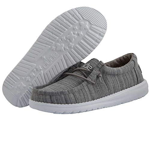 Image of HEYDUDE Wally Toddler Washed Canvas | Boy's Loafers | Boy's Slip On Shoes | Comfortable & Light Weight