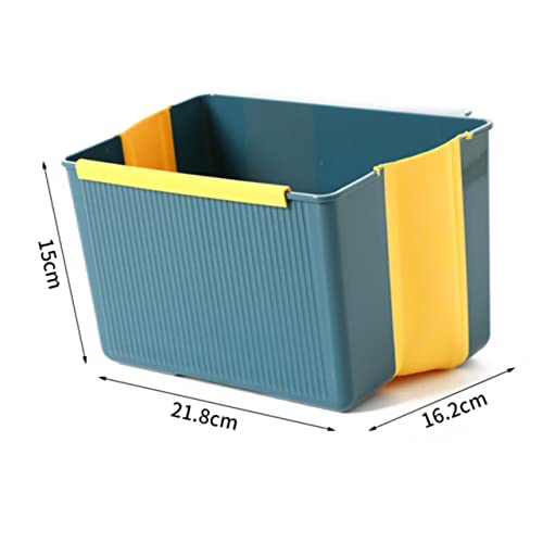 Caneca de basura plegable para cocina Luxshiny azul miniatura 2