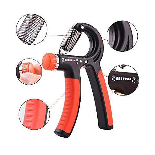 Flexor Ajustável 10 a 40kg Exercitador de Mão Punho Dedos