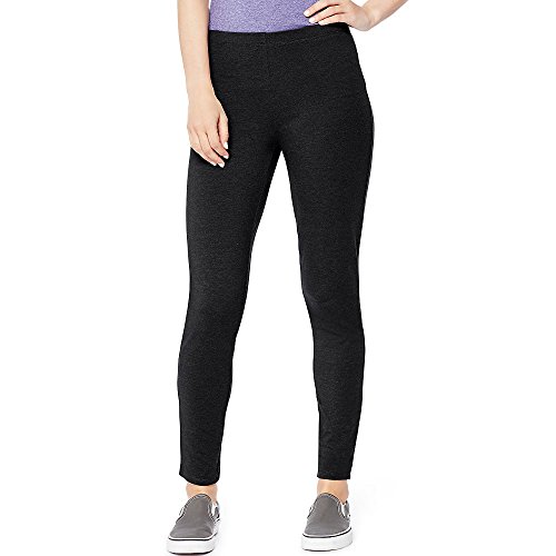 Hanes Women's Stretch Jersey Leggings Black