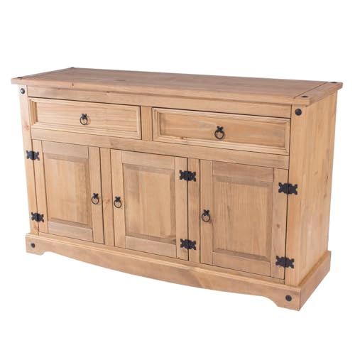 American Furniture Classics Cottage Series Wood Buffet Sideboard Corona Brown