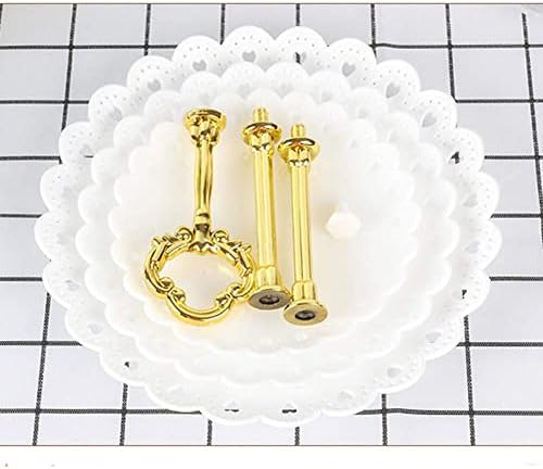 2 Pack 3 Tier Cake Display Stand Reusable,Plastic Round Cake Stand Display Fruit Plate,Dessert Stand, Cupcake Stand Party Serving Platter Stand for Birthday Wedding Party,Afternoon Tea(White)
