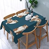 HDTVTV Berger Australien Rouge Merle Chien Simple Navy, Nappe, imperméable, Anti-poussière, Infroissable, pour Table - 137 X 183 cm