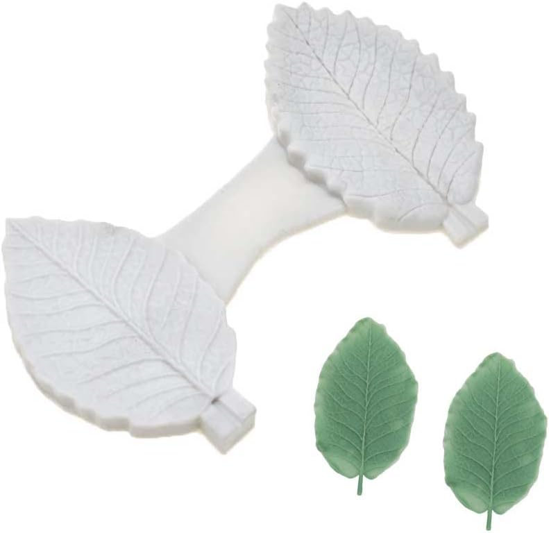 New DIY Cake Decorating Double Leaf Veiner Silicone Cake Mold Fondant Tools