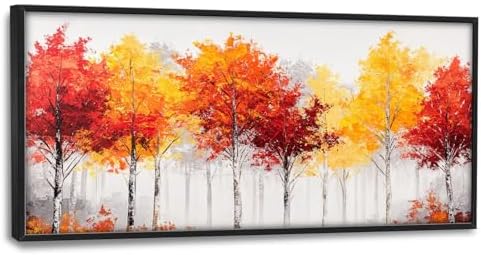 Trulave Large Fall Forest Canvas Wall Art Decor for Living Room ...