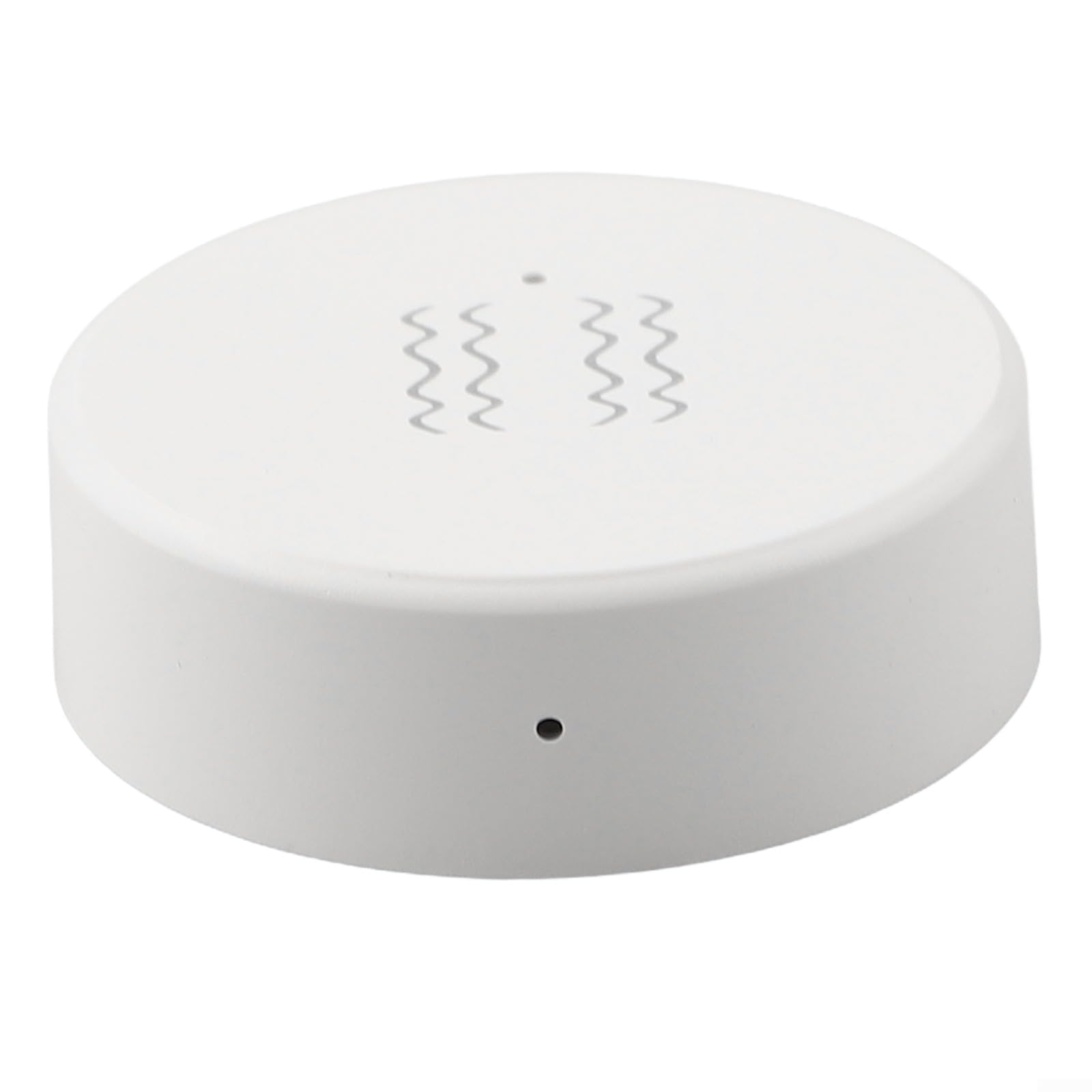 Aikeou Normal For Tuya For Zigbee Vibration And Tilt Sensor Smart Shock Detector Adjustable Sensitivity App Alerts Wireless Monitoring 40X40x13mm White Home Security Automation