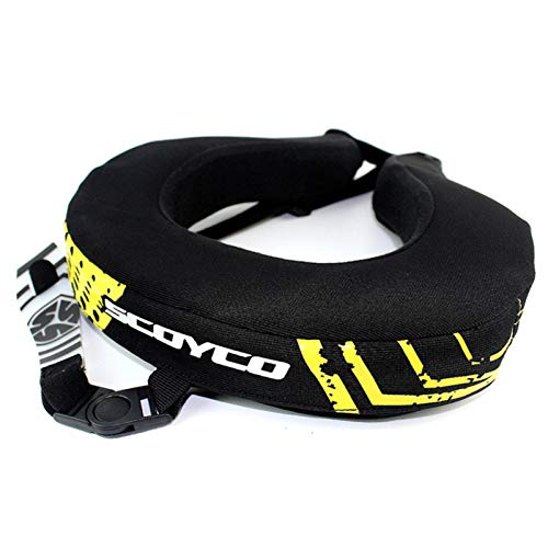 Protector de cuello de motocross, protector de cuello todoterreno, protector de cuello, protector de cuello de conducción de carreras de motocicletas, protector de cuello anticaída para fatiga, negro Cover