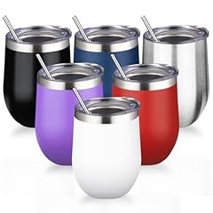 6 Pack / Black,Navy blue,White,Silver,Red,Purple