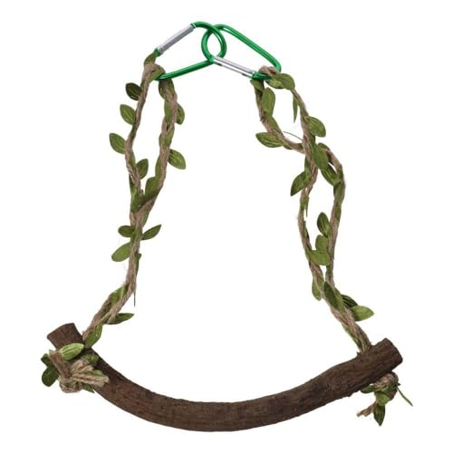 GetCoupon Brinquedo de pendurar com corda de papagaio, brinquedo interativo e divertido de poleiro p