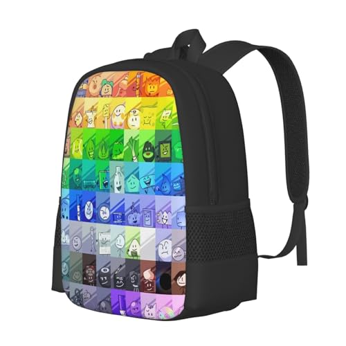 Bfdi-Battle for Dream-Island Backpack,3d Print Laptop Backpack Lightweight Casual Daypack Bookbag 16.5 In, 17 Inch2