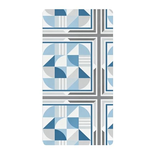 Drap de berceau coton doux unisexe lit enfant motif bleu