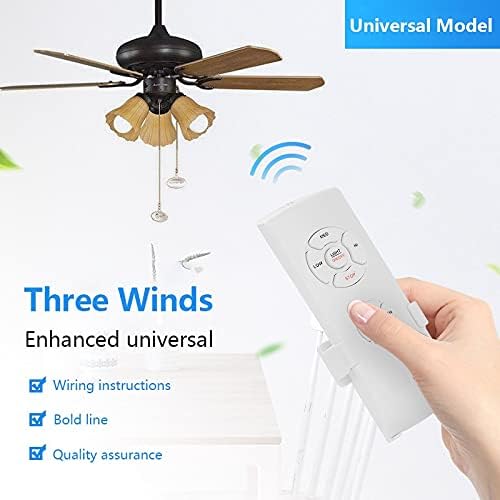 Smart Universal Ceiling Fan Lamp Remote Control Kit 110-240V Timing Setting Switch Adjusted Wind Speed Transmitter Receiver - (Color: 01)