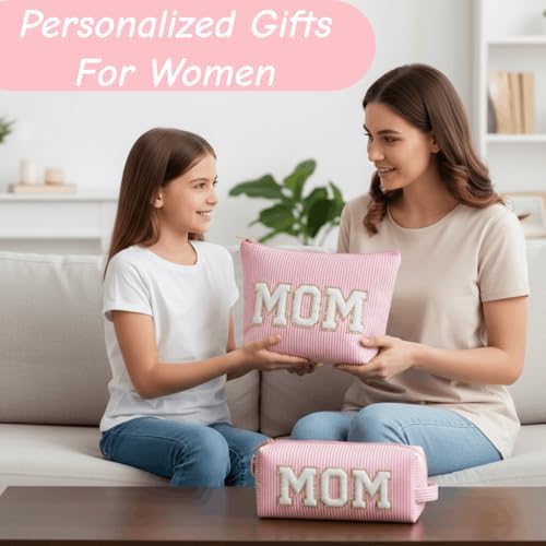 Gifts for Mom, Personalized Cute Makeup Cosmetic Bag Mom Gifts for Women Mother's Day Christmas Birthday