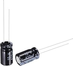 QUARKZMAN 470uF 10V 6x12mm Electrolytic Capacitor, Radial Pins Aluminum Capacitors for TVs, LCD Monitor, VCD, 50Pcs