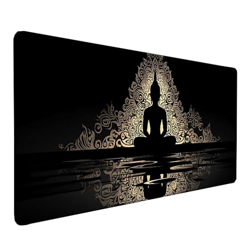 Tapis de souris imperméable avec bords cousus et base caoutchouc anti-glisse
