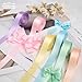 DINDOSAL Pastel Ribbon 1 Inch Pastel Rainbow Satin Colorful Assorted Ribbon 6 Rolls for Gift Wrapping, Multicolor Flower Bouque Crafts Birthday Party Wedding - 60Yards