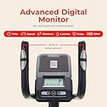 Sunny Health & Fitness Smart Upright Elliptical w/Pulse Sensor Built-in, Indoor Full-Body Cross-Training & Cardio Exercise Machine for Home, Free SunnyFit App Connection, Optional Long Stride Length - Image 5