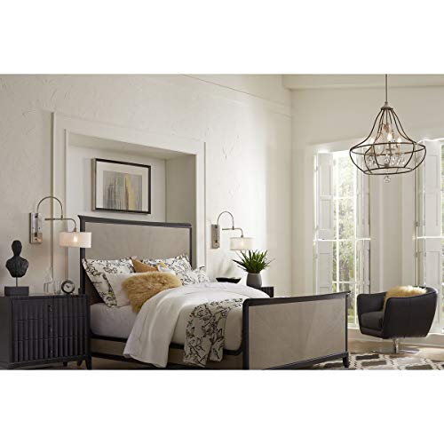 Image of Progress Lighting Kempsey Collection One-Light Swing Arm Wall Bracket, Nickel, 19-3 /4 inch x 12 inch