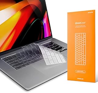 UPPERCASE GhostCover Premium Ultra Thin Keyboard Cover Protector EU Layout Only, Compatible with M1 2020+ MacBook Pro 13" and 2019+ MacBook Pro 16" (A2338 A2289 A2251 A2141, EU Layout)