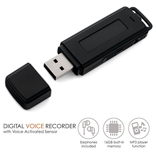 MiniTehnics® 16GB Spia Chiavetta USB Registratore