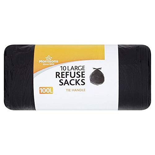 Preisvergleich Produktbild Morrisons Müllsäcke mit 10 Griffen, 100 l