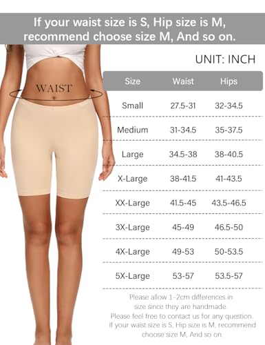 Image of Molasus Womens Cotton Boxer Shorts Underwear Anti Chafing Bike Shorts(Regular & Plus Size)