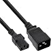 Produktbild InLine 16659D Netz Adapterkabel, IEC-60320 C20 auf C13, 3x1,5mm², max. 10A, schwarz, 2m