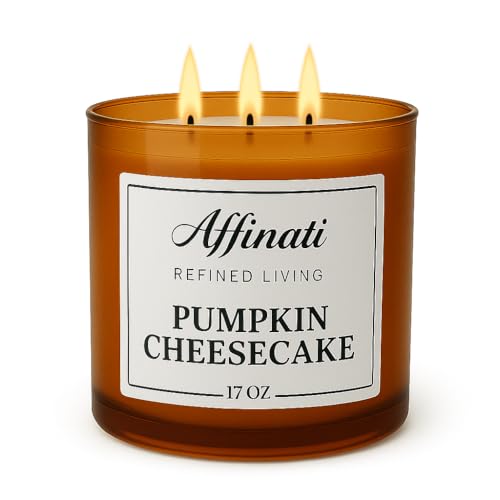 3-Wick Pumpkin Cheesecake Candle - 17 oz Luxury Soy Blend