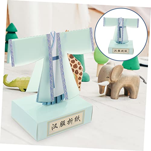 Tofficu Traje Chinês Papel De Construção De Origami Papel De Origami Infantil Roupas Chinesas Kits D