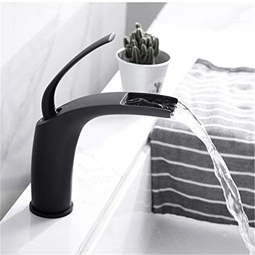 Robinet de lavabo en laiton massif au design cascade moderne