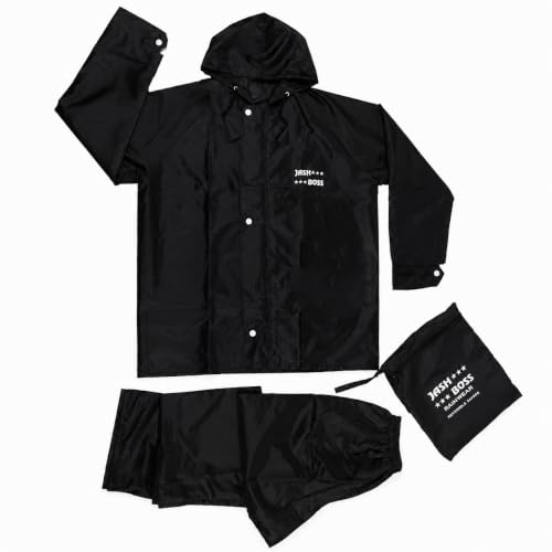 Image of Vogaan Rain Coat for Men Waterproof Rain coat Set for Women with Reflective Trim-Windproof Jacket & Pants Suit with Hood, Pockets & Breathable, Durable Fabric for Outdoor, Travel, Bike & Trekking Use