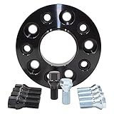 Wheel Accessories Parts 1 Pc Hub Centric European Wheel Spacer 25mm Thick 5 x 120mm PCD 74.10mm Hub M14 X 1.25 Black Bolts Fits BMW X5 X6 E70 E71 E72 F15 F16 F85 F86