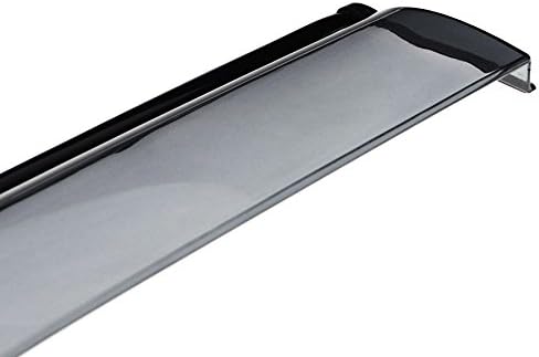 WellVisors Window Visors Wind Deflectors Compatible with Ford 2011-2019 Explorer with Black Trim Rain Guards 3-847FD008