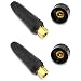 DGZZI 2Pairs DKJ10-25 TIG Dinse Welding Cable Panel Connector Quick Fitting Cable Connector Plug and Socket Black for 100A, 160A, 180A, 200A, 250A Welders