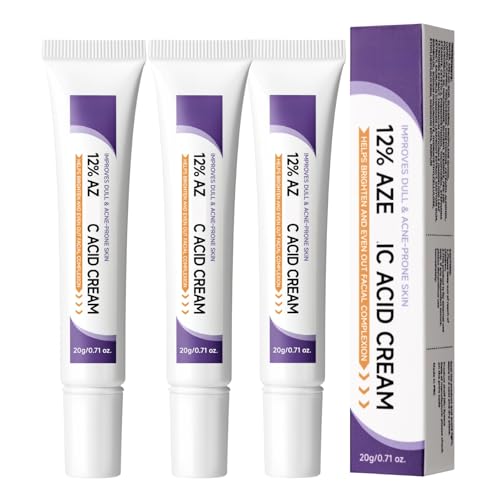 12% Acid Acne Cream - Acne Treatment - Fast-Acting Spot Cream for Face - Spot Treatment for Spot Prone Skin - Rosacea Treat-ment for Face - Ac-ne Moisturiser - Blackhead Remover - Even Skin Tone -3PCS