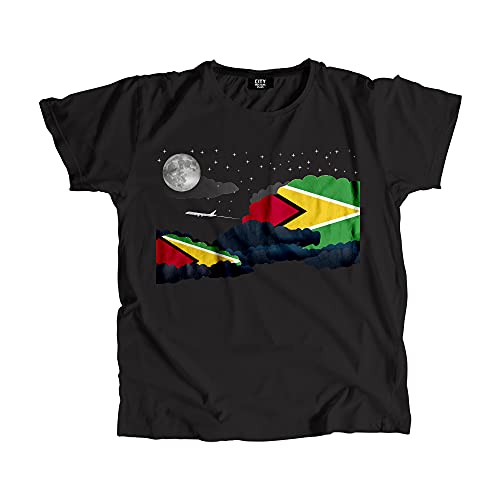 T-shirt Guyana Night Clouds coton respirant anti-déformation pour l'été