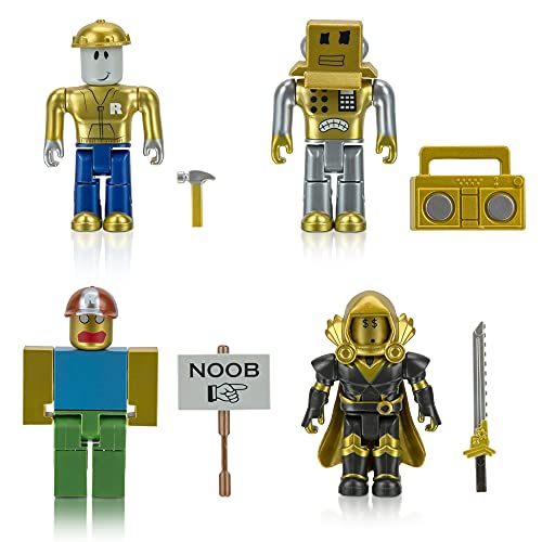 Roblox Action Collection - 15Th Anniversary Roblox Icons Gold Collector's Set [Includes Exclusive Virtual Item] #TOP2