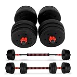 Trintion Dumbbells Set Dumbells weights Adjustable Hand Weight Lifting Strength Training Free Weights Barbell Fitness for Home Gym Workout (20 KG)
