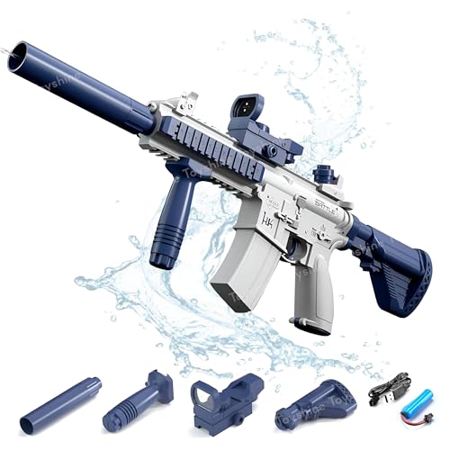 Image of Toyshine M416 Electric Water Gun Toy with 25-30Ft Range | Self-Filling | Rechargeable | High Pressure Mechanism Fun Toy for Kids Holi Party and Outdoor Water Fun