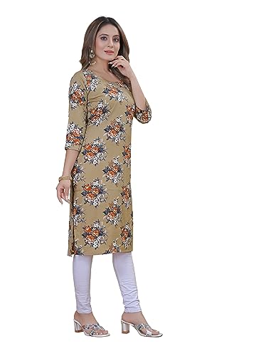Image of PRAZVIKA Women's Multicolor Exclusive Crepe Kurta||Pack of 2 Kurta||Kurta for Women