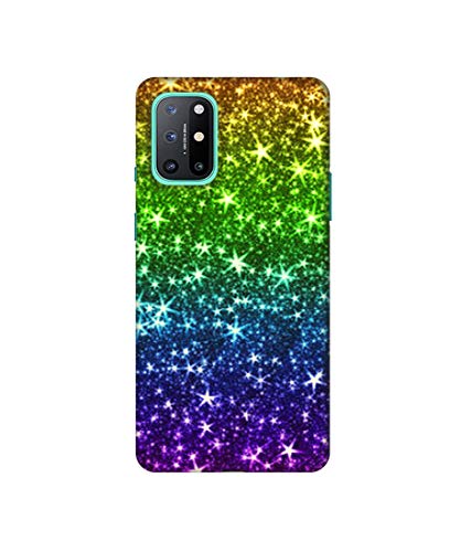 Image of Amazon Brand - Solimo Designer Multicolor Stars 3D Printed Hard Back Case Mobile Cover for OnePlus 8T