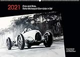 Autor(in): design, bartsch. Cars and Stars, Retro-Motorsport-Gemälde in SW (Wandkalender 2021 DIN A2 quer)