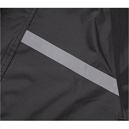 Rain Suit Jacket Trouser Suit Raincoat for Men Outdoor Breathable Anti-Suit Men's Tech Fleece Rain Cape Festival 2 Piece Rain Cape Women Waterproof Hiking, black, M