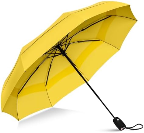 Repel Windproof Travel Umbrella - Compact & Withstands Winds up to 100MPH, Strongest Premium Auto Folding Umbrella for Rain and Sun - Durable, Light & Portable for Women & Men, Fits Backpack & Cars