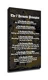 Hermetic Principles Canvas Poster Print, 7 Principles of 