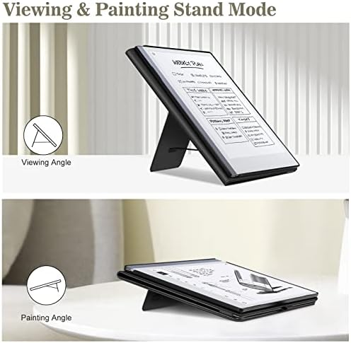 Fintie Stand Case for Remarkable 2 Digital Paper Tablet 10.3 inch (2020 Released) - Premium PU Leather Stand Cover with Card Slot & Pen Holder, Black